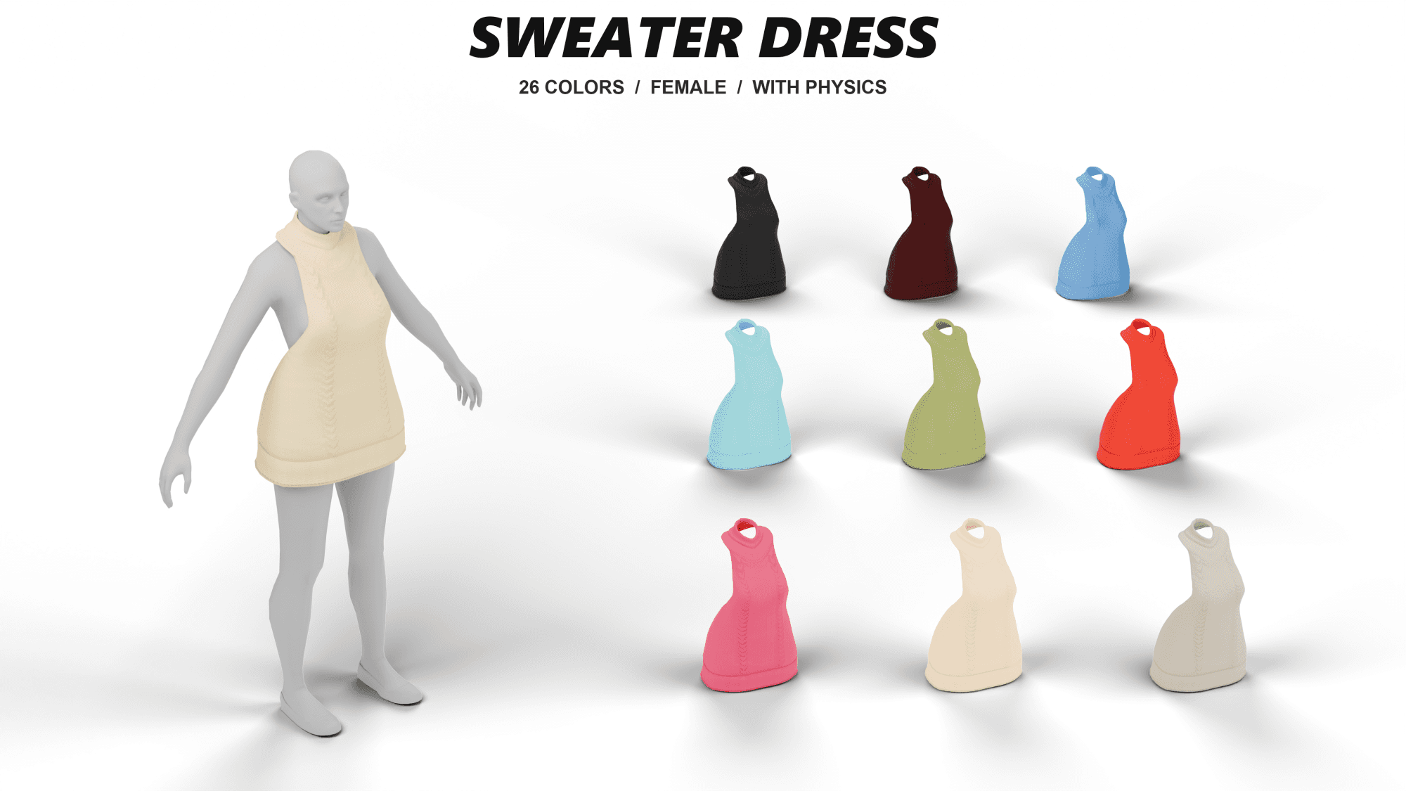 Female Sweater Dress (+Physics) product image