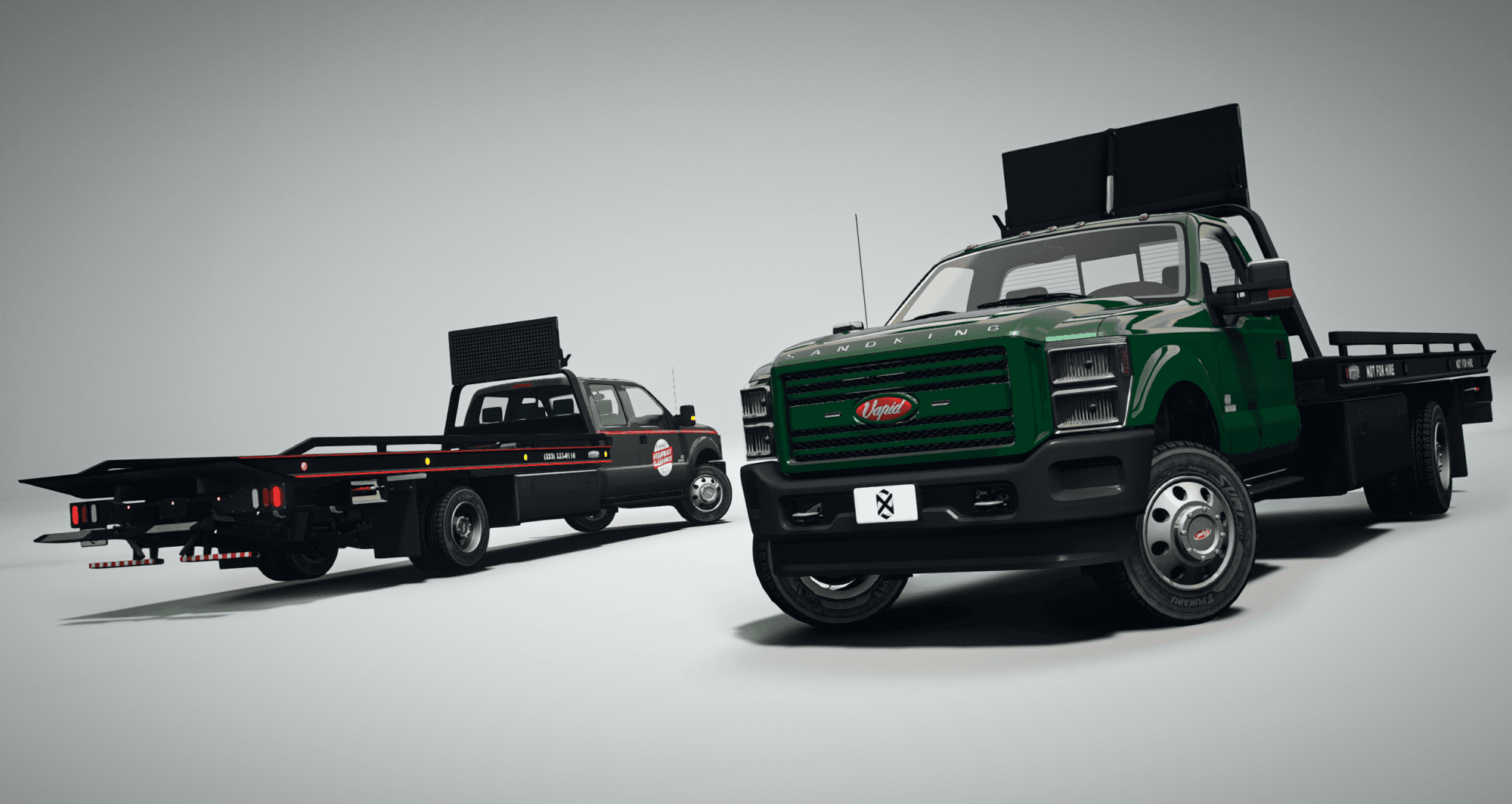 Vapid Sandking D155 Rollback Tow Trucks (2 Models)