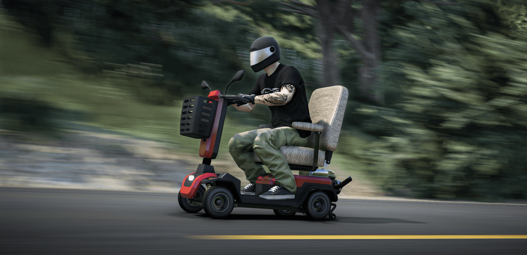 Maibatsu Sunsetter Gravediver Mobility Scooter