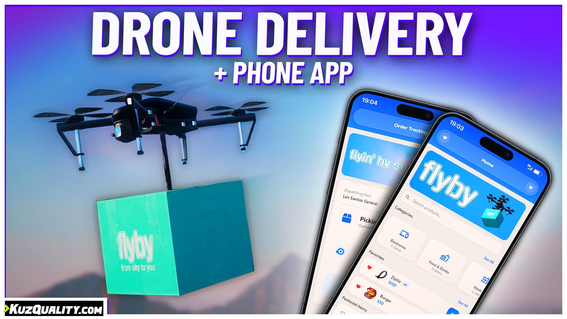 Drone Deliveries + Phone App product image