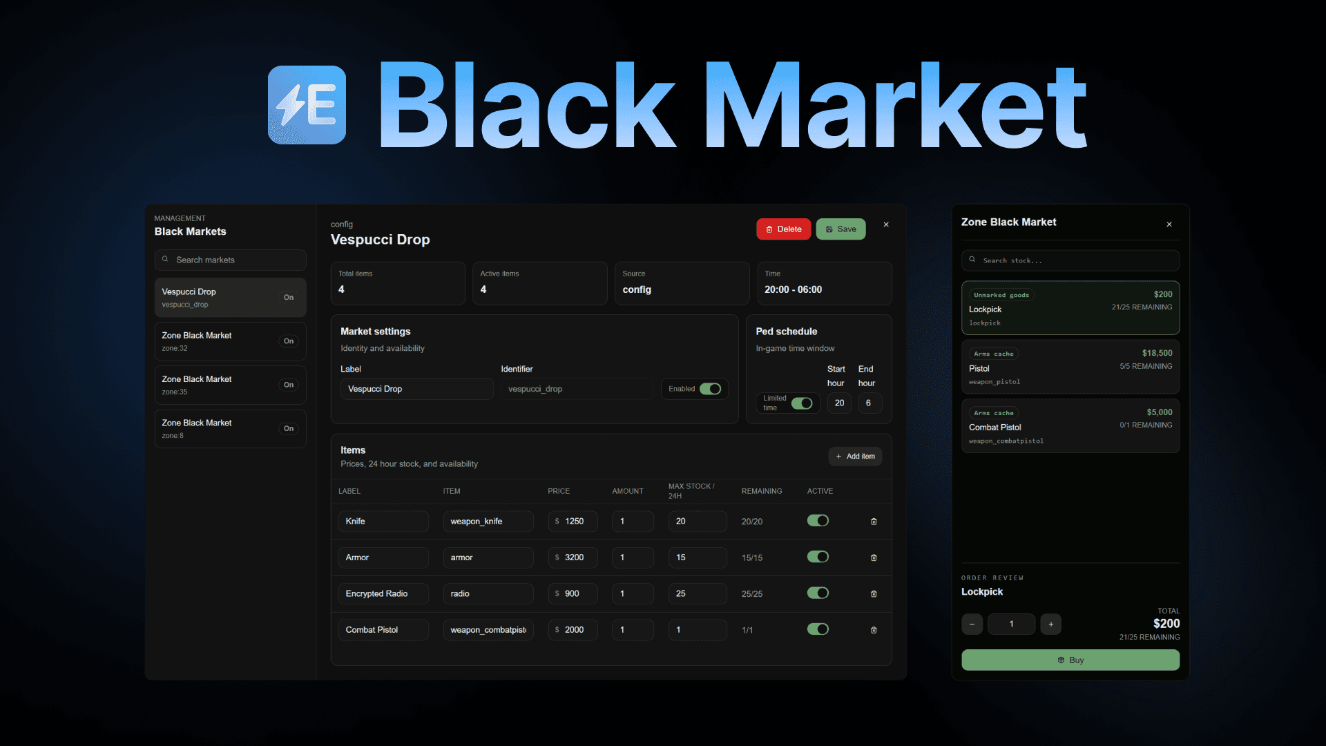 Electus Black Market product image
