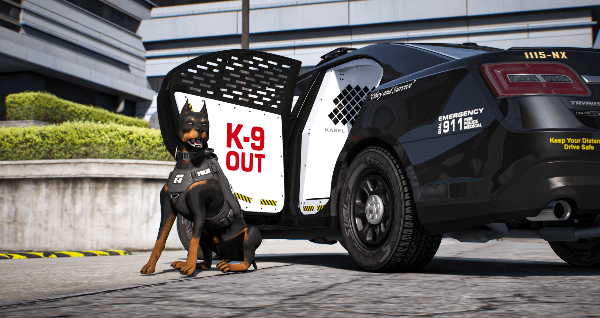 Doberman Police K9