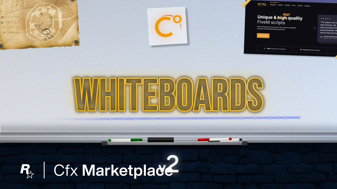 Whiteboards with in-game editor - Cfx Marketplace