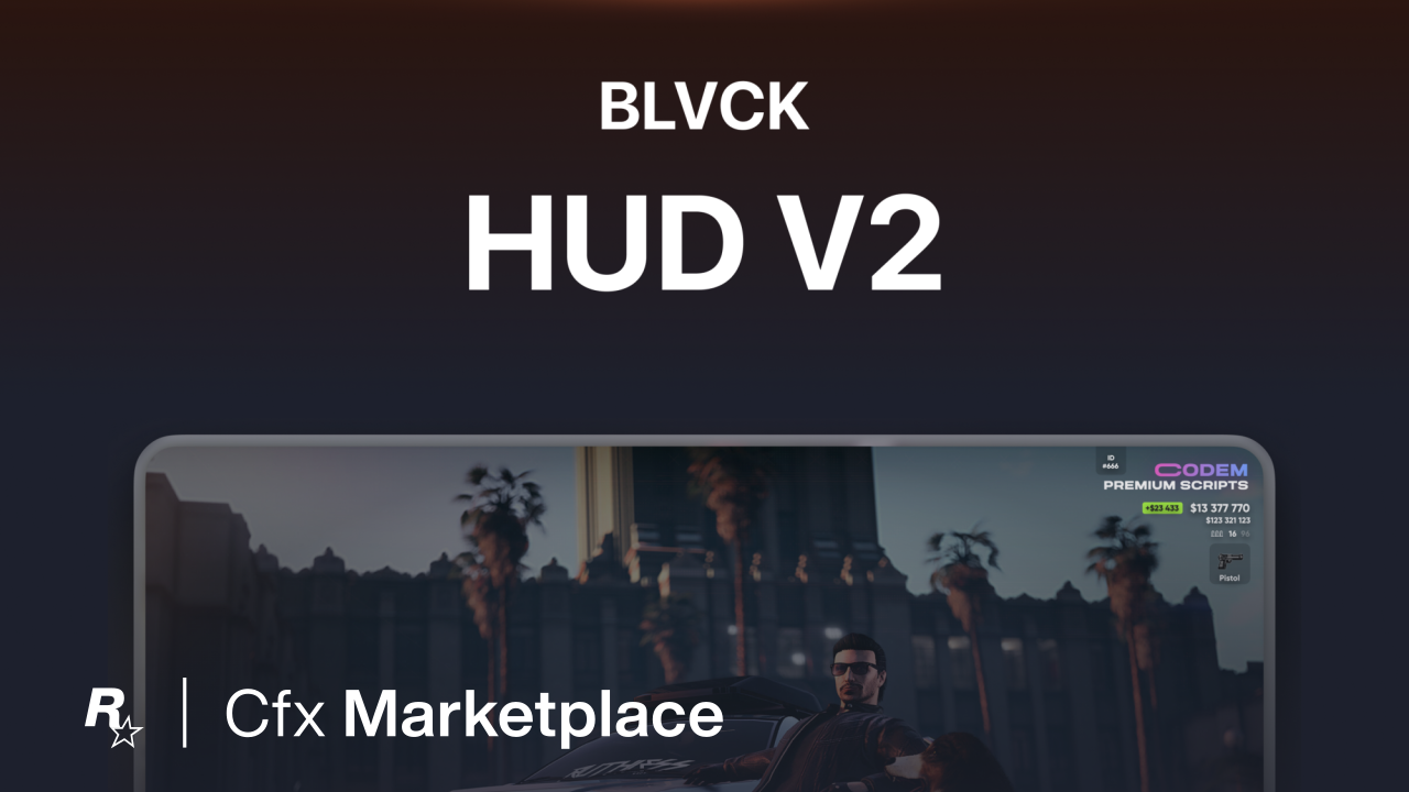 BLVCK HUD v2 - Cfx Marketplace