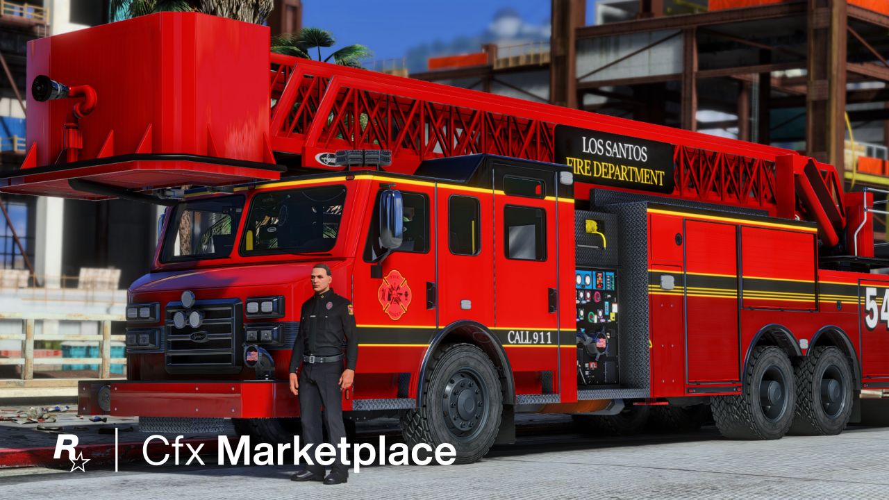 Spear Impulse Aerial Ladder Fire Truck - Cfx Marketplace